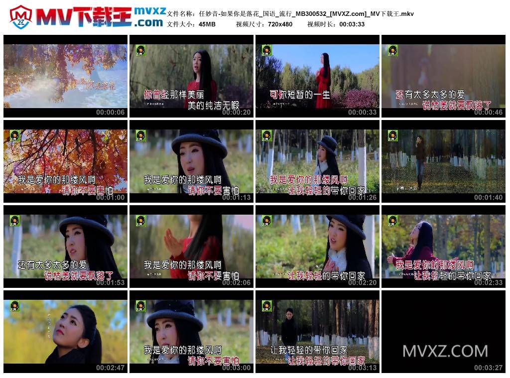 任妙音-如果你是落花_国语_流行_MB300532